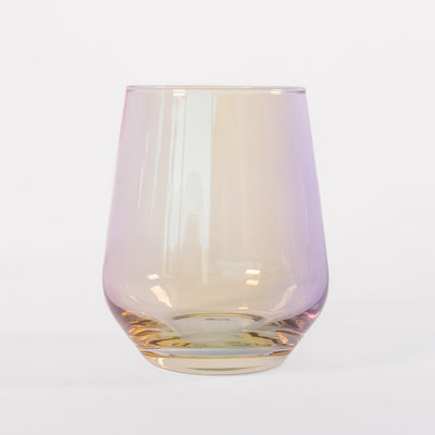 Estelle Colored Wine Stemless - Set of 2 {Iridescent}