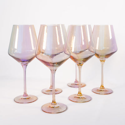Estelle Colored Wine Stemware - Set of 6 {Iridescent}