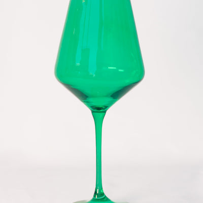Estelle Colored Wine Stemware - Set of 6 {Kelly Green}