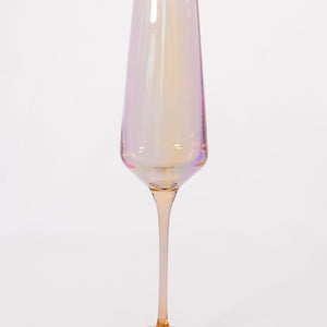 Estelle Colored Champagne Flute - Set of 6 {Iridescent}