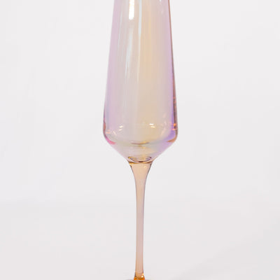 Estelle Colored Champagne Flute - Set of 6 {Iridescent}