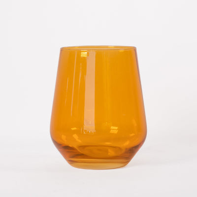 Estelle Colored Wine Stemless - Set of 2 {Butterscotch}