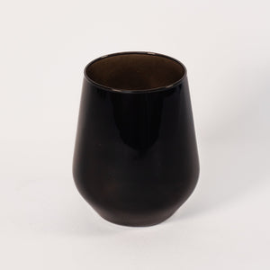 Estelle Colored Wine Stemless - Set of 6 {Black}