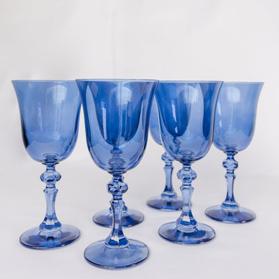 Estelle Colored Regal Goblet - Set of 6 {Cobalt Blue}