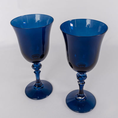 Estelle Colored Regal Goblet - Set of 2 {Midnight Blue}