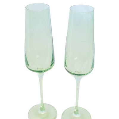 Estelle Colored Champagne Flute - Set of 2 {Mint Green}