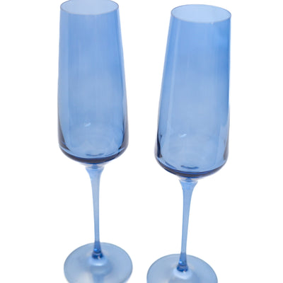 Estelle Colored Champagne Flute - Set of 2 {Cobalt Blue}