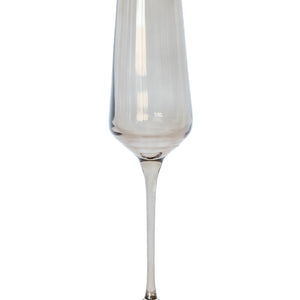 Estelle Colored Champagne Flute - Set of 2 {Gray Smoke}