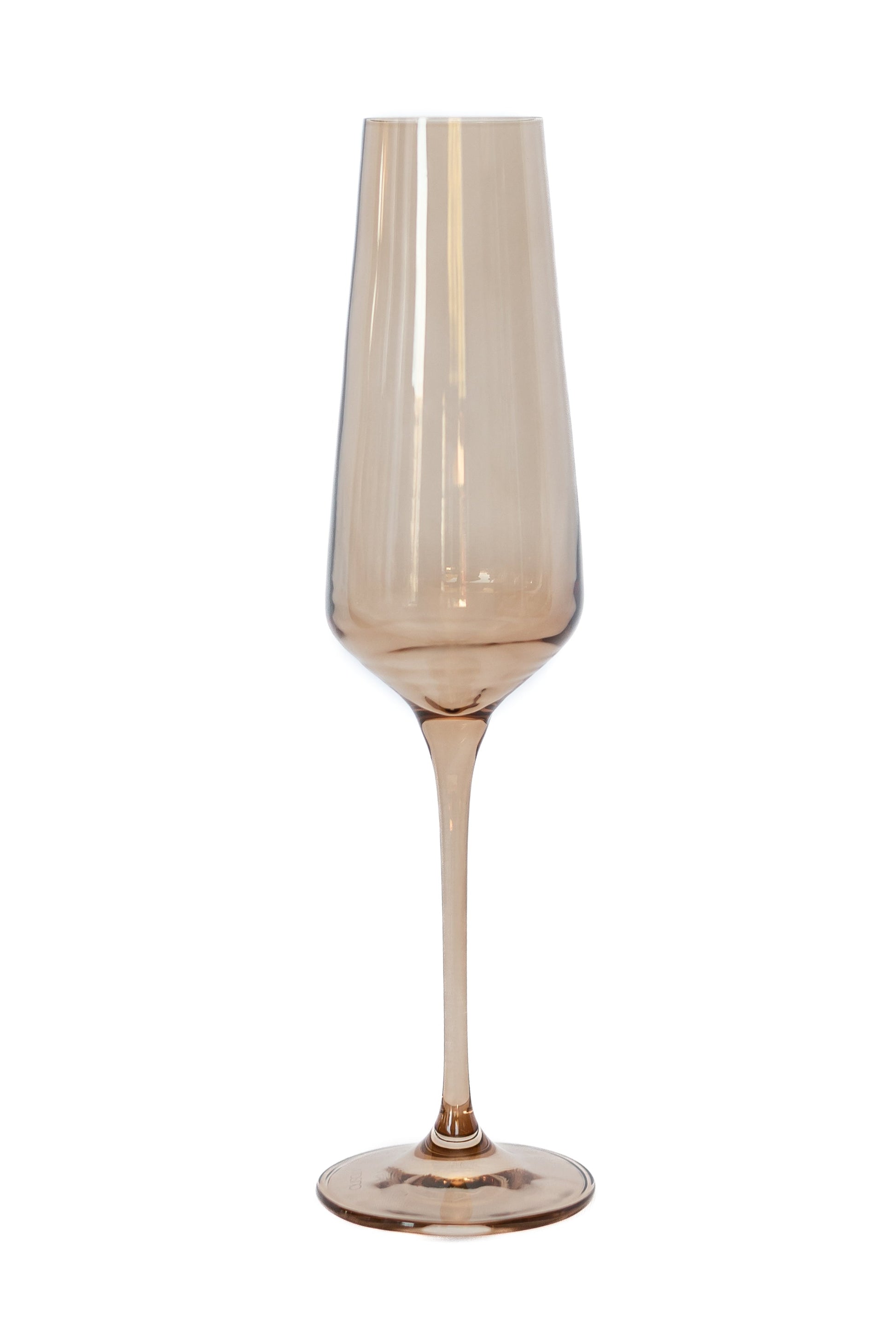 Estelle Colored Champagne Flute - Set of 2 {Mocha Mousse (Our Amber Smoke)}
