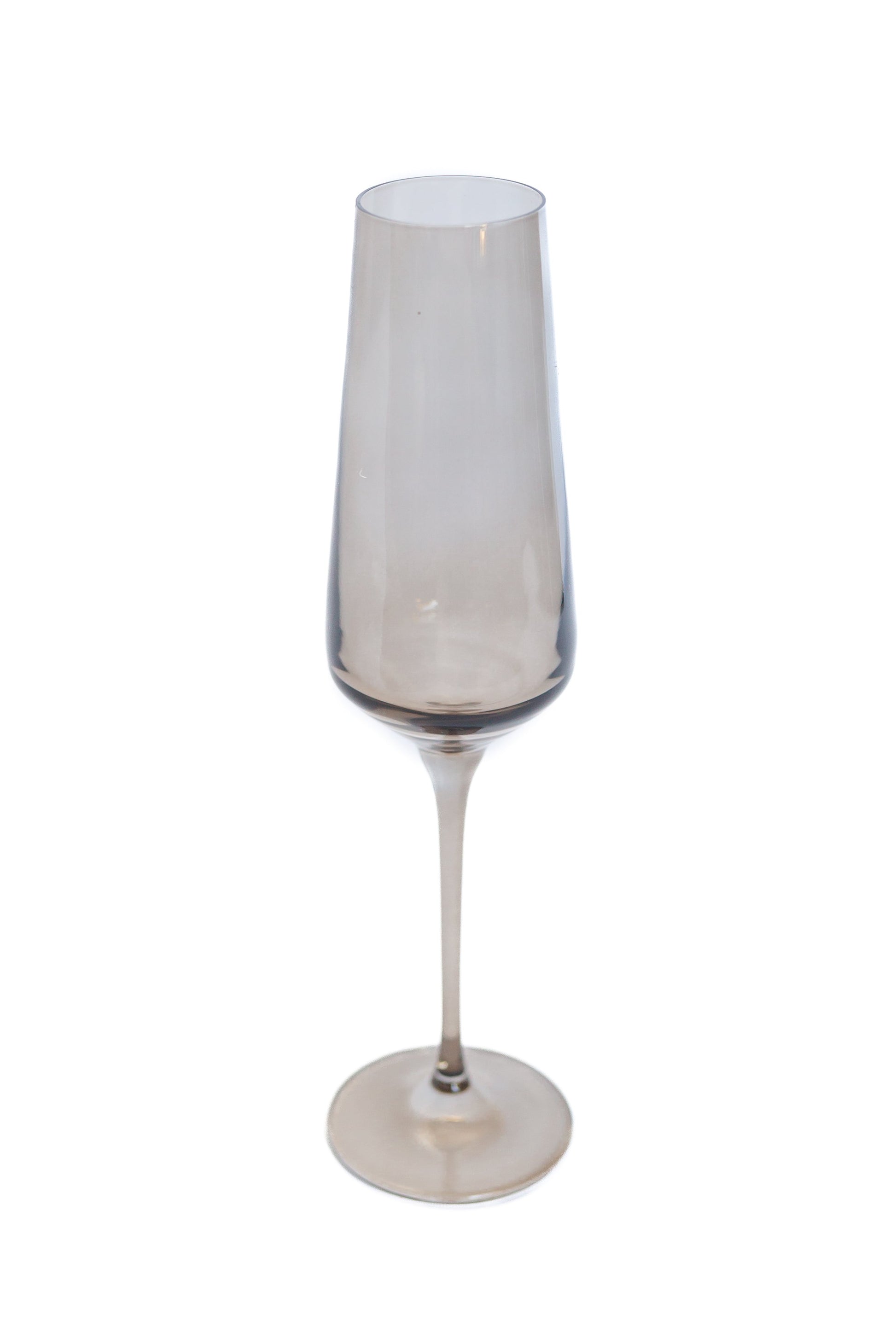Estelle Colored Champagne Flute - Set of 2 {Gray Smoke}