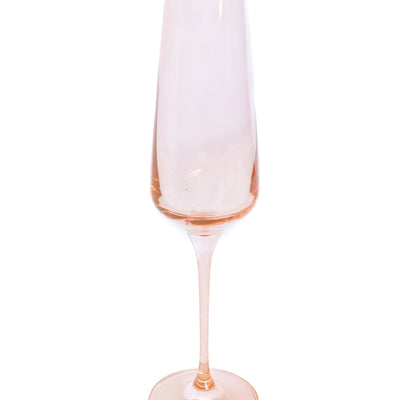 Estelle Colored Champagne Flute - Set of 6 {Blush Pink}