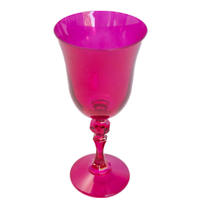 Estelle Colored Regal Goblet - Set of 2 {Viva Magenta (Our Fuchsia)}