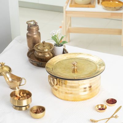 Brass Patila / Milk Topia- Naturally non stick , Non Toxic, Teflon Free