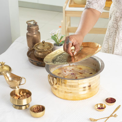 Brass Patila / Milk Topia- Naturally non stick , Non Toxic, Teflon Free