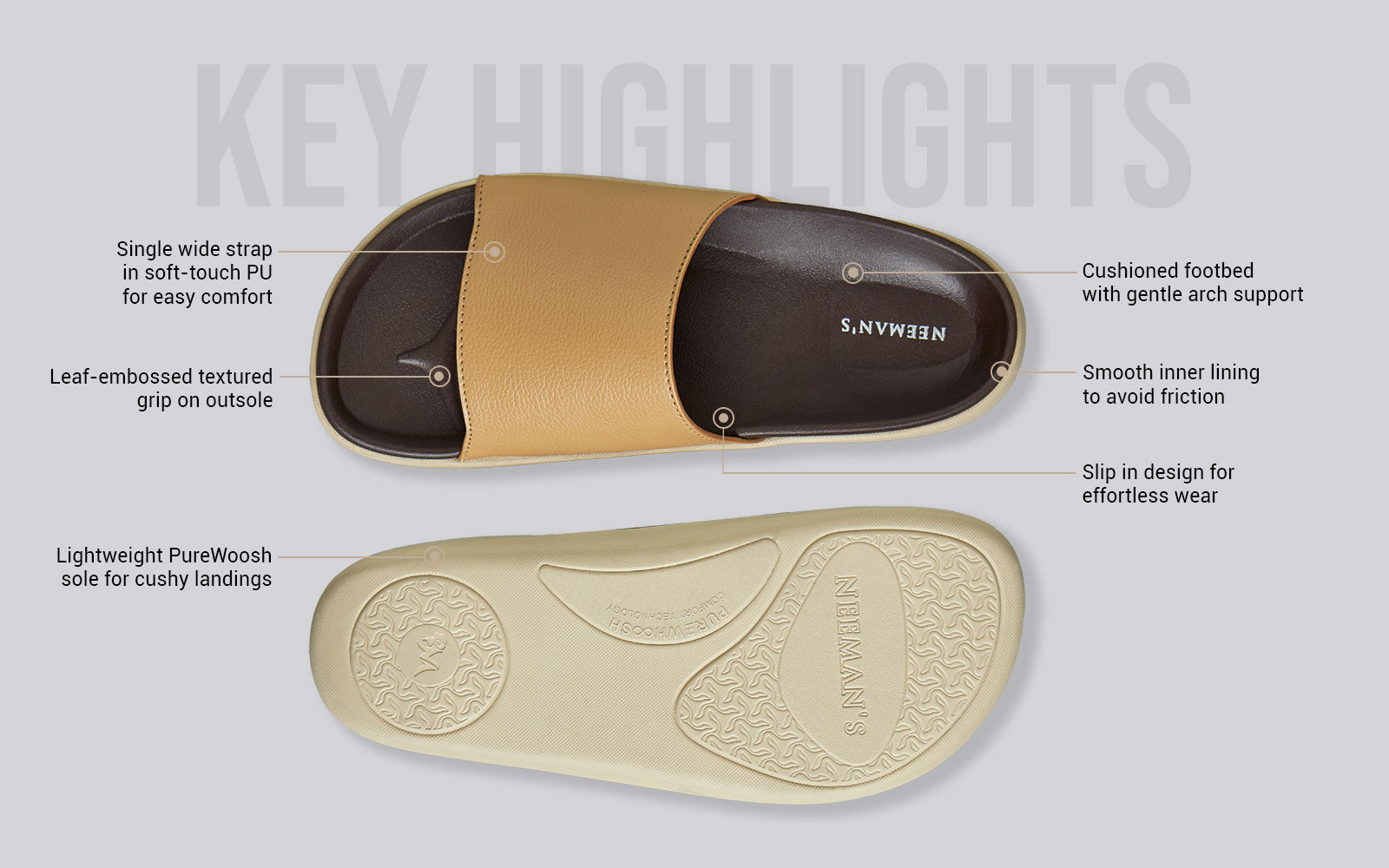 Purewhoosh Slides : Beige