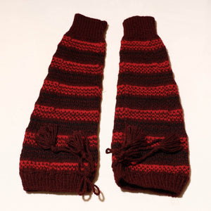 Brown - Kumaun Hand Knitted Woolen Leg Warmer