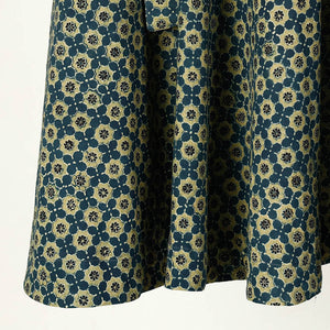 Blue - Ajrakh Block Printed Cotton Wrap Around Skirt