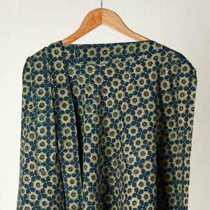 Blue - Ajrakh Block Printed Cotton Wrap Around Skirt