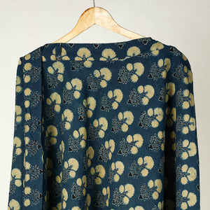 Blue - Ajrakh Block Printed Cotton Wrap Around Skirt