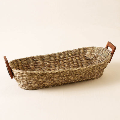 Brown - Kadam Haat Handmade Sabai Grass Bread Basket ( Set of 2)