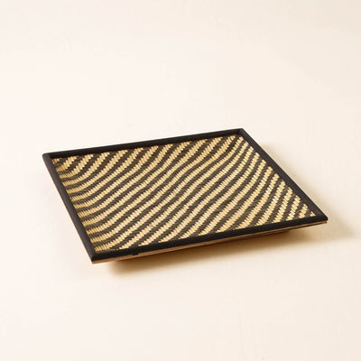 Black - Kadam Haat Handmade Bamboo Cereal Tray - Medium