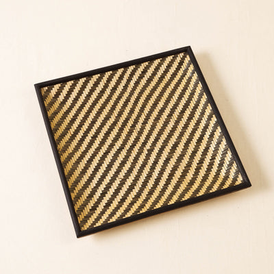 Black - Kadam Haat Handmade Bamboo Cereal Tray - Medium