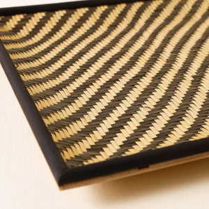 Black - Kadam Haat Handmade Bamboo Cereal Tray - Medium