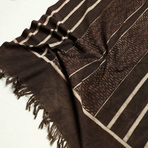 Brown - Akola Block Printed Pure Handloom Cotton Towel