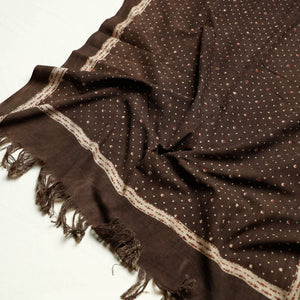 Brown - Akola Block Printed Pure Handloom Cotton Towel