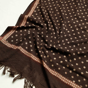 Brown - Akola Block Printed Pure Handloom Cotton Towel