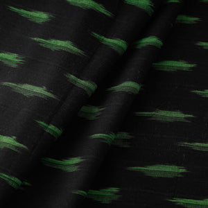 Black - Pochampally Ikat Weave Cotton Fabric 12