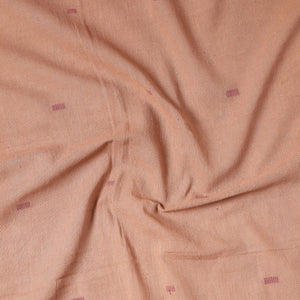 Brown - Organic Kala Cotton Pure Handloom Chaumukh Precut Fabric