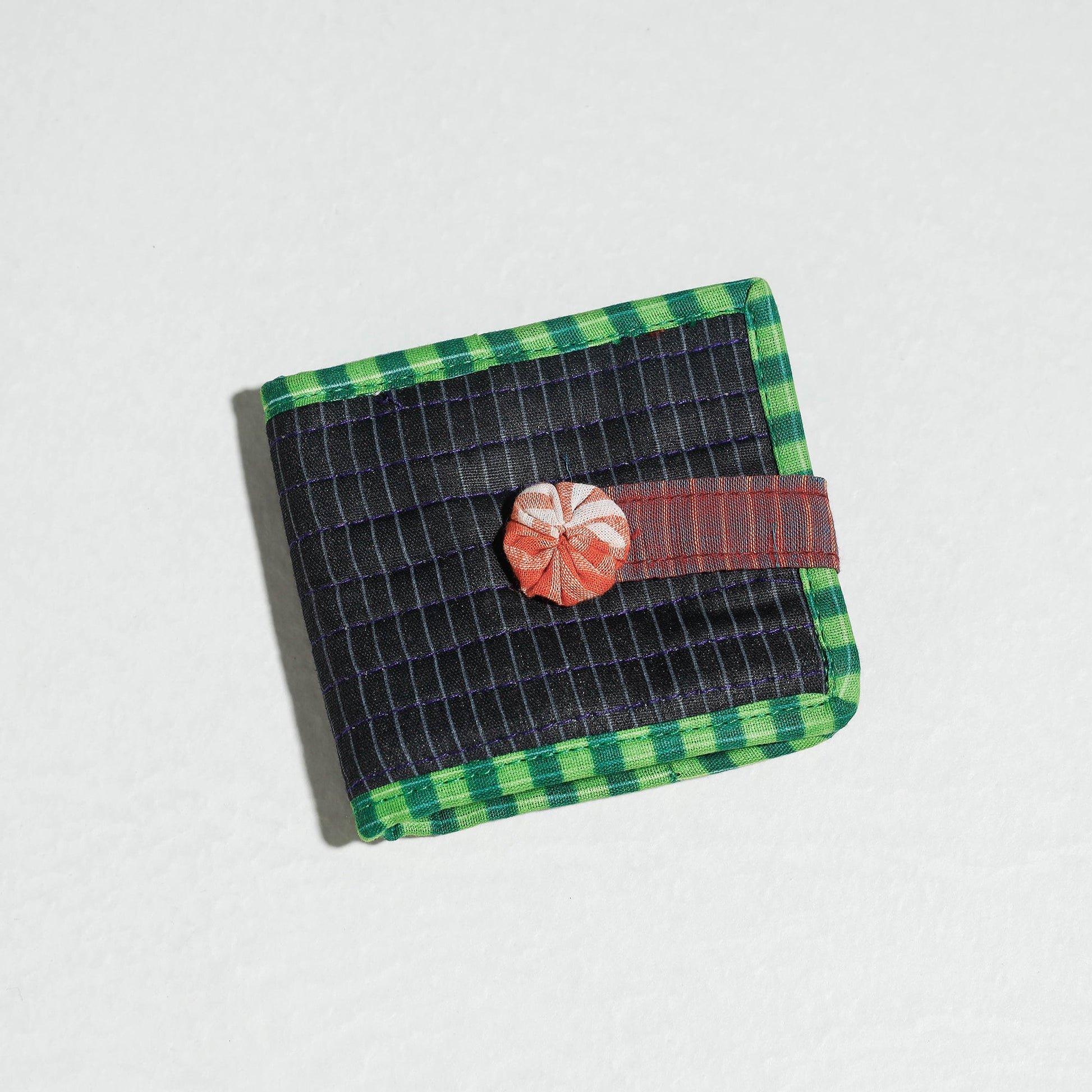 Black - Gamcha Fabric Handmade Wallet