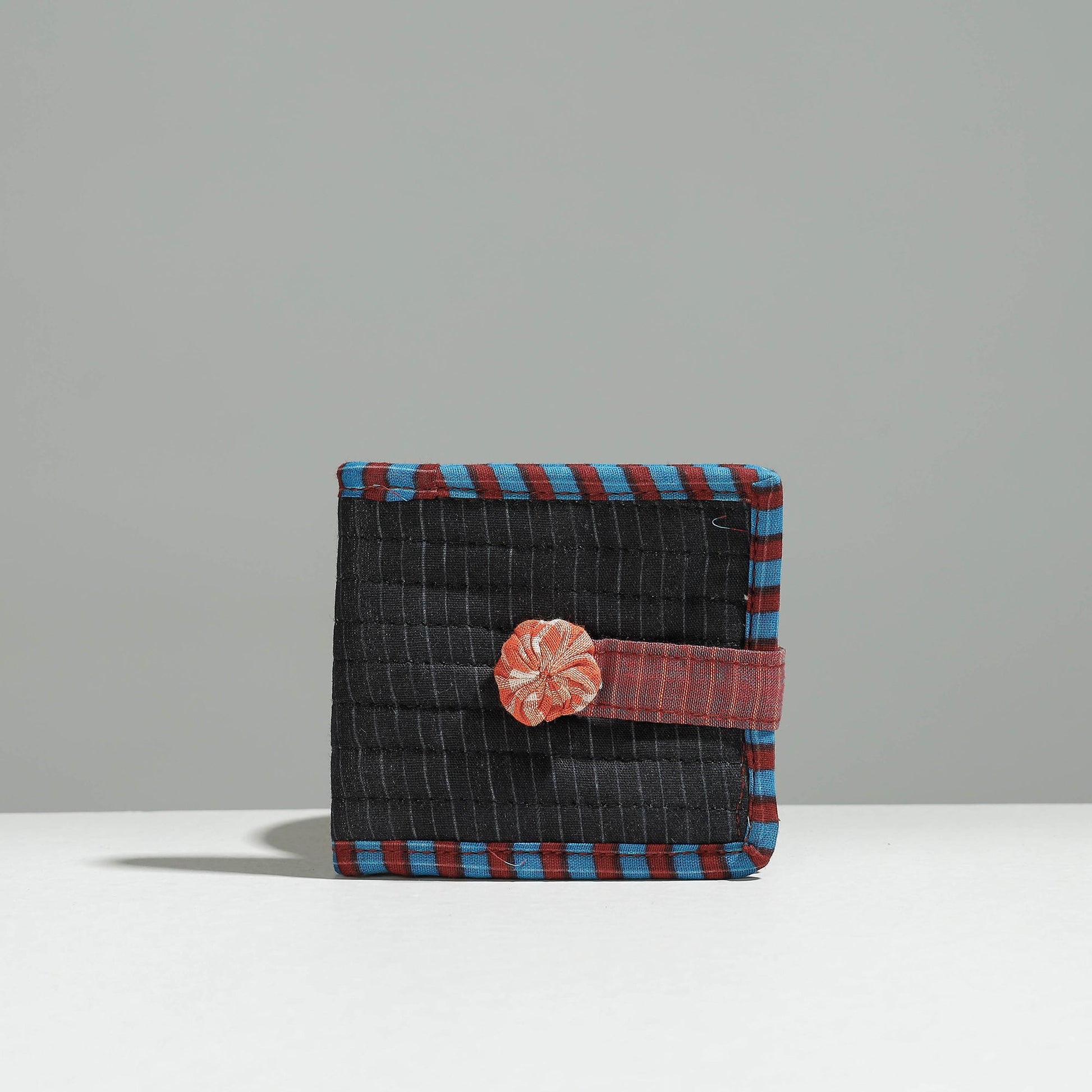 Black - Gamcha Fabric Handmade Wallet