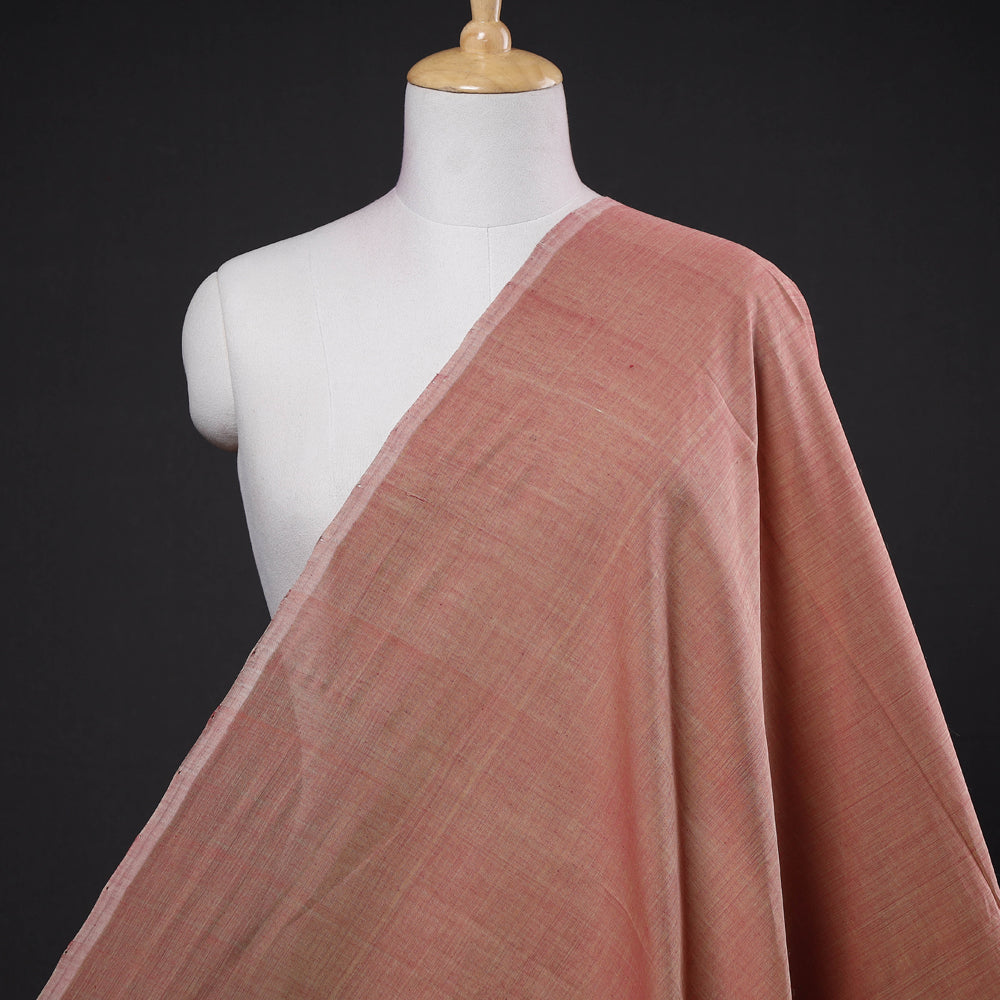 Brown - Red Sand Original Mangalagiri Handloom Cotton Fabric