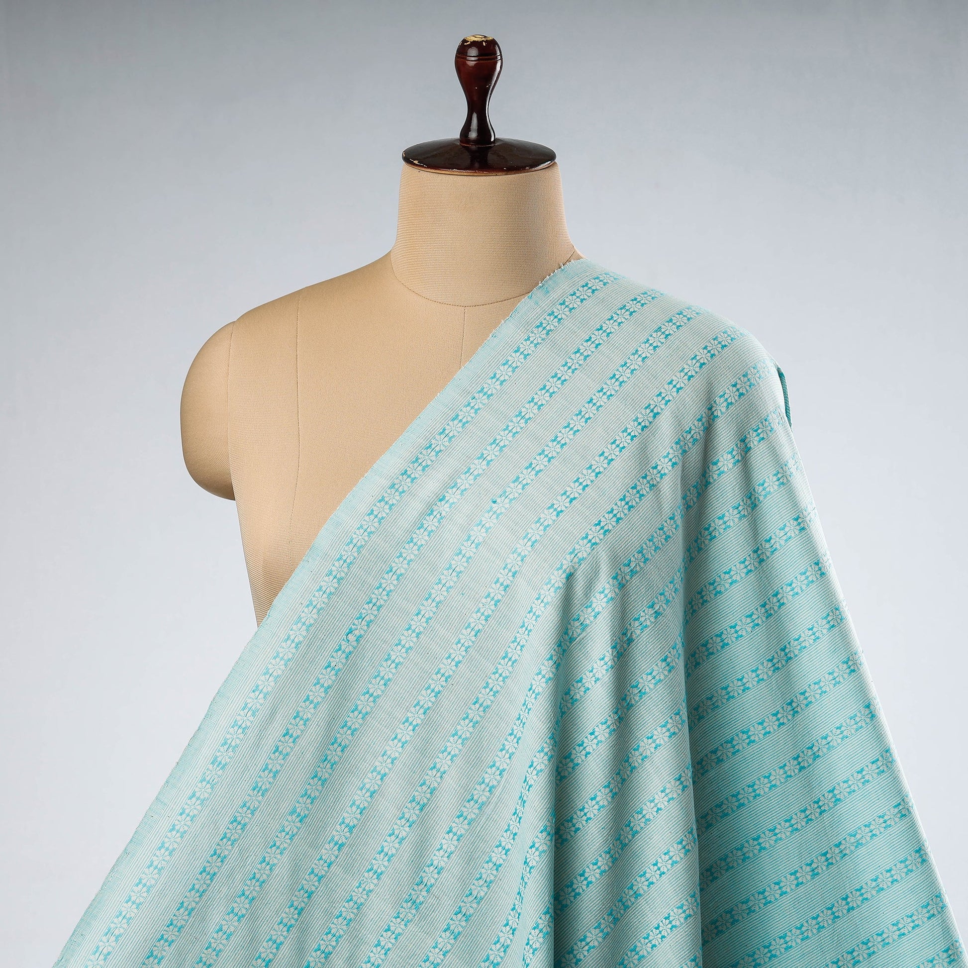 Blue - Bodoweaves Handloom Cotton Fabric