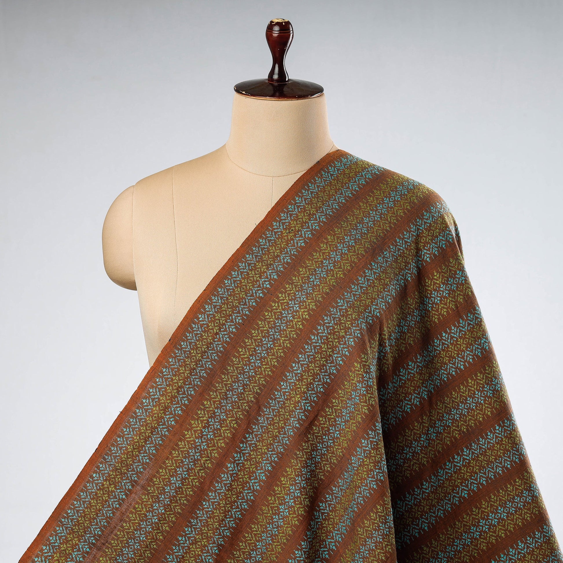 Brown - Bodoweaves Handloom Cotton Fabric