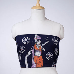 Blue - Hand Batik Printing Cotton Blouse Piece