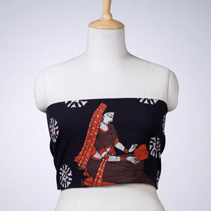 Black - Hand Batik Printing Cotton Blouse Piece