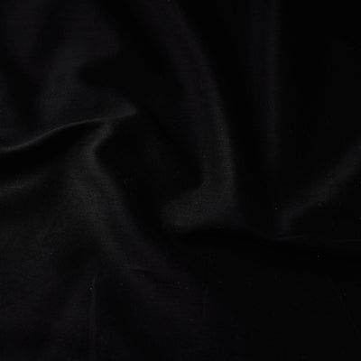 Black - Prewashed Plain Mul Cotton Fabric 04
