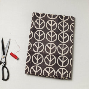 Brown - Bindaas Block Art Printed Cotton Natural Dyed Precut Fabric