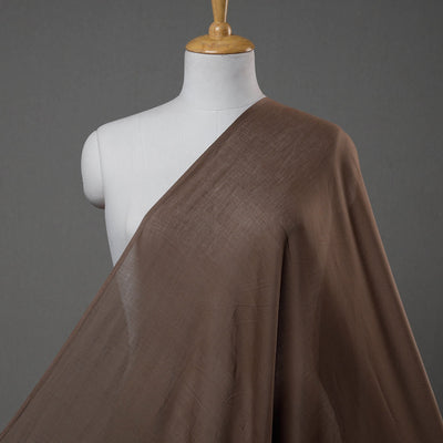 Brown - Prewashed Plain Mul Cotton Fabric 05