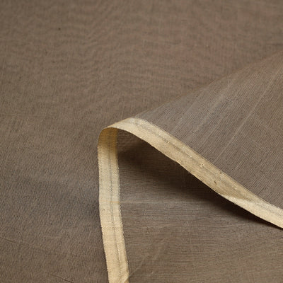 Brown - Maheshwari Silk Cotton Pure Handloom Fabric