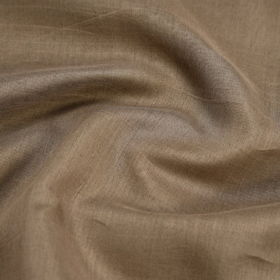 Brown - Maheshwari Silk Cotton Pure Handloom Fabric