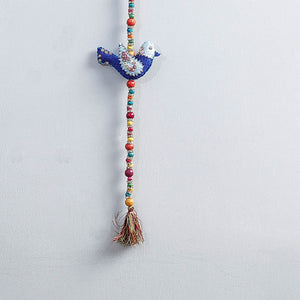 Bird - Handmade Felt & Beadwork Wall Hanging