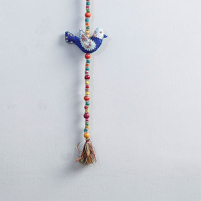 Bird - Handmade Felt & Beadwork Wall Hanging