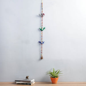 Bird - Handmade Felt & Beadwork Wall Hanging