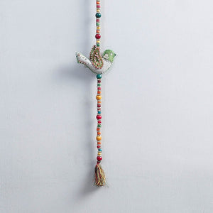 Bird - Handmade Felt & Beadwork Wall Hanging