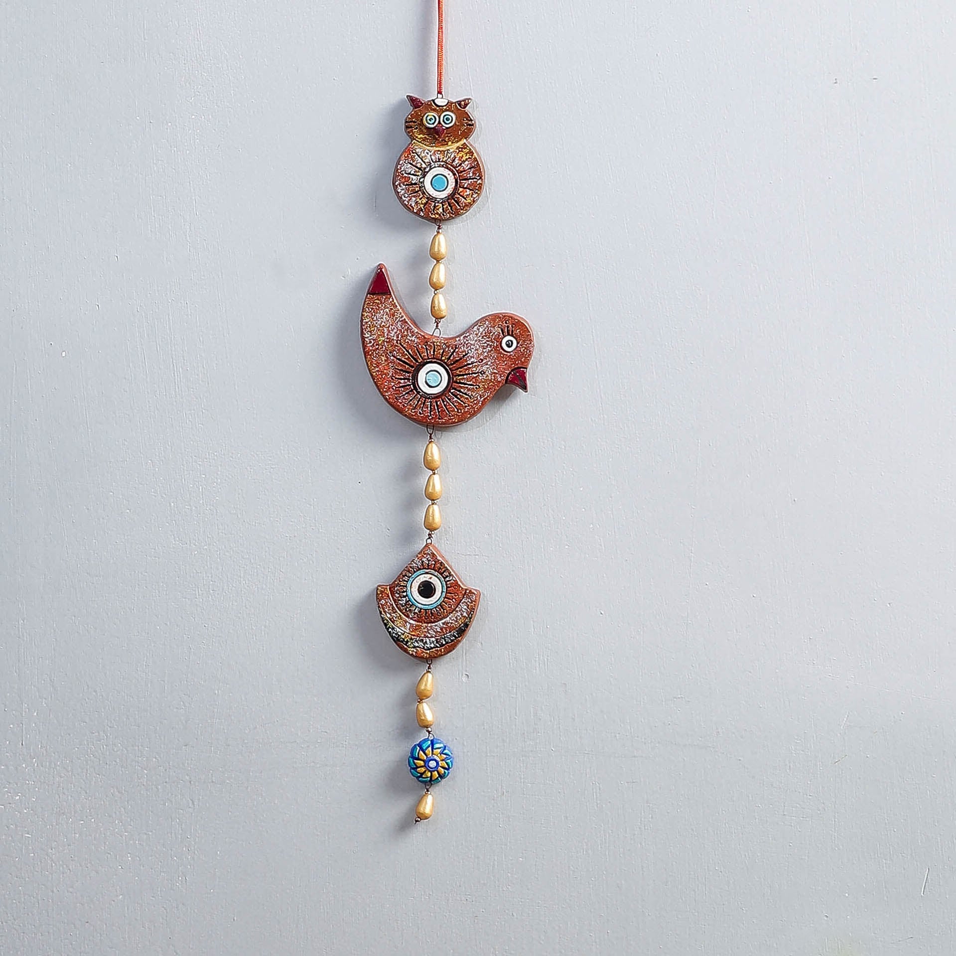 Bishnupur Handpainted Terracotta Wall Hanging