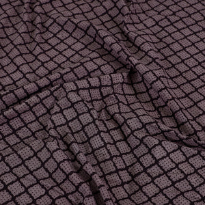 Black - Bagh Block Printed Cotton Double Bed Cover (106 x 90 in)